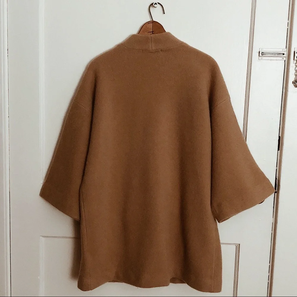 Michael Kors NWT Dolman Tan Wool Buckle Coat - Picture 5 of 8